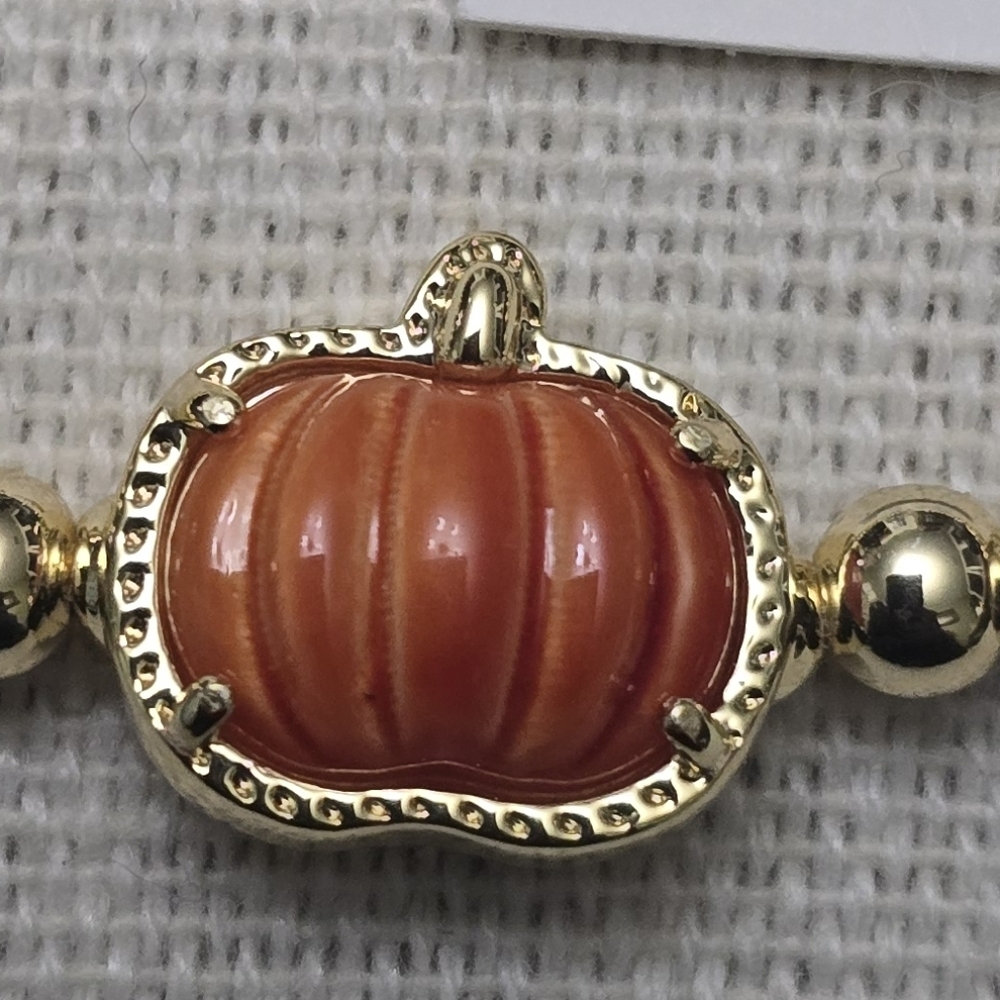 Kendra Scott Orange Pumpkin Stretch Bracelet - Picture 4 of 4